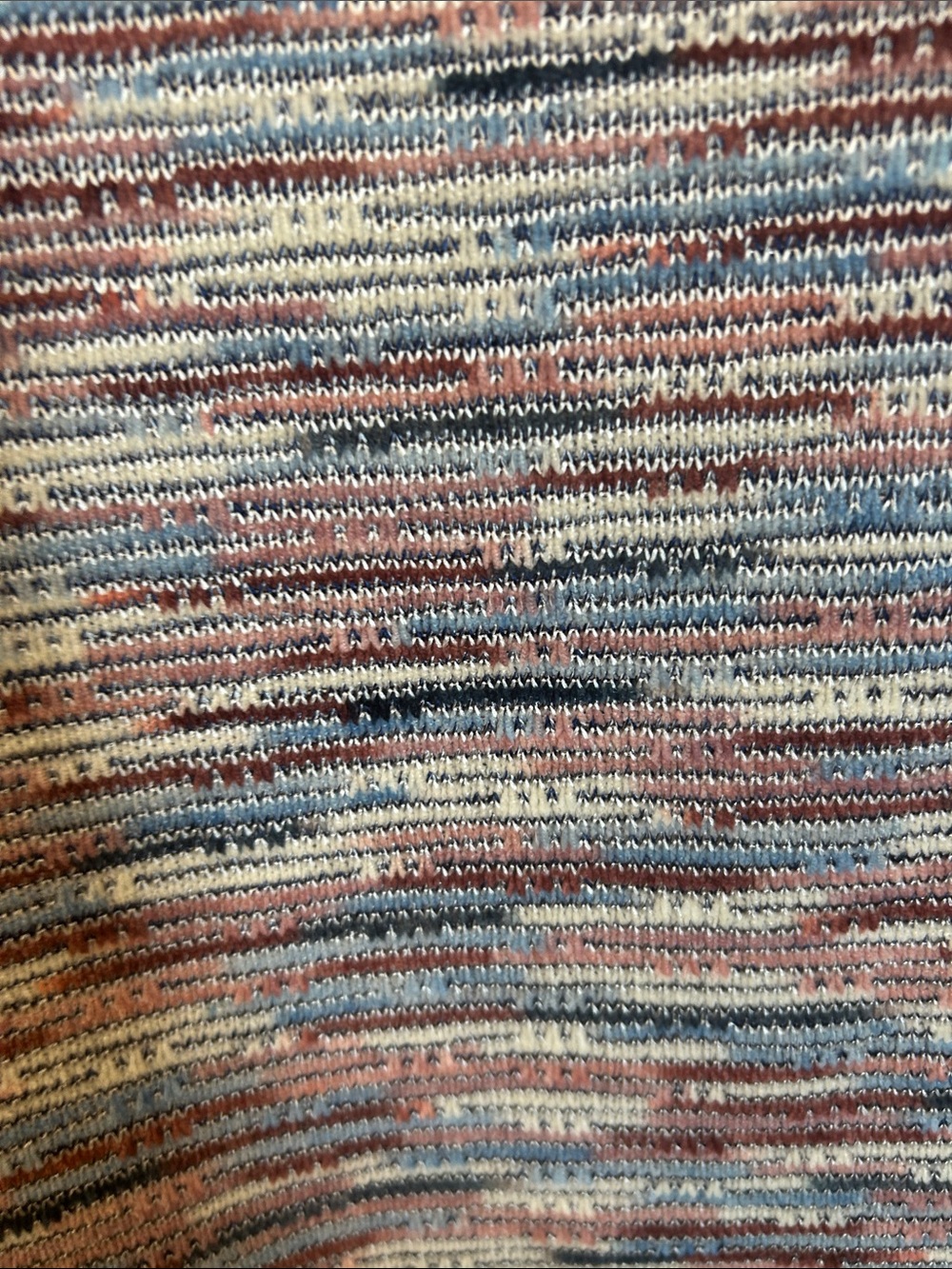Alfred Dunner Multicolor Striped Knit Top - Pink, Blue, Cream - Picture 5 of 5